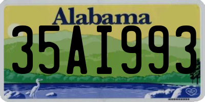 AL license plate 35AI993