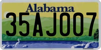 AL license plate 35AJ007
