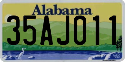 AL license plate 35AJ011