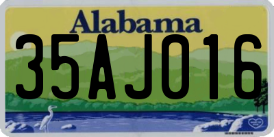 AL license plate 35AJ016