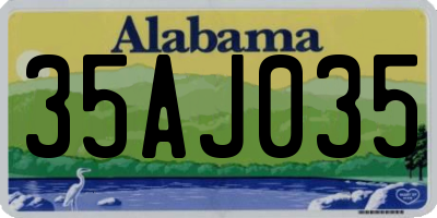 AL license plate 35AJ035