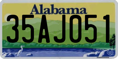 AL license plate 35AJ051