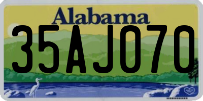 AL license plate 35AJ070
