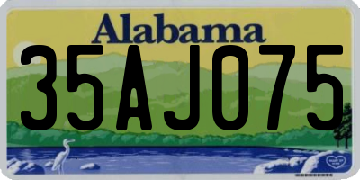 AL license plate 35AJ075