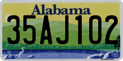 AL license plate 35AJ102