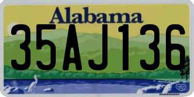 AL license plate 35AJ136