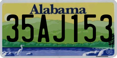 AL license plate 35AJ153
