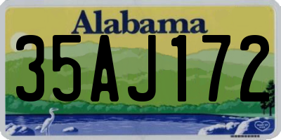AL license plate 35AJ172