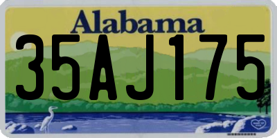 AL license plate 35AJ175