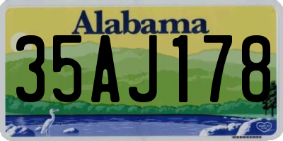 AL license plate 35AJ178
