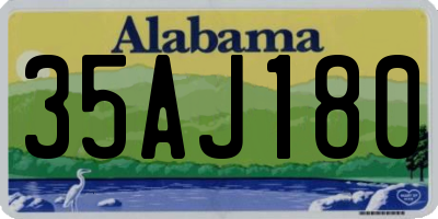 AL license plate 35AJ180