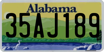 AL license plate 35AJ189