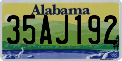 AL license plate 35AJ192