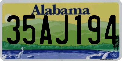 AL license plate 35AJ194