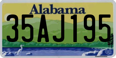 AL license plate 35AJ195