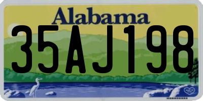 AL license plate 35AJ198