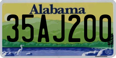 AL license plate 35AJ200