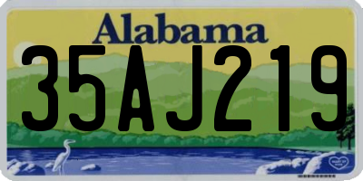 AL license plate 35AJ219