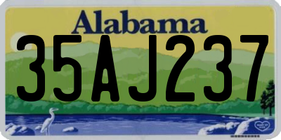 AL license plate 35AJ237