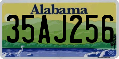 AL license plate 35AJ256