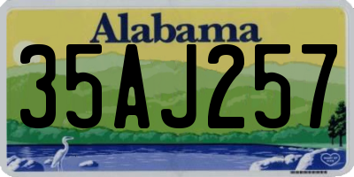 AL license plate 35AJ257