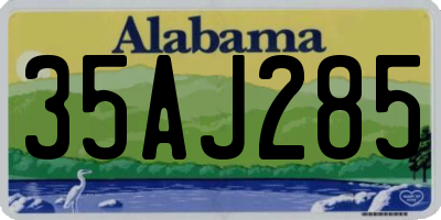 AL license plate 35AJ285