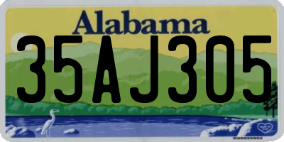 AL license plate 35AJ305