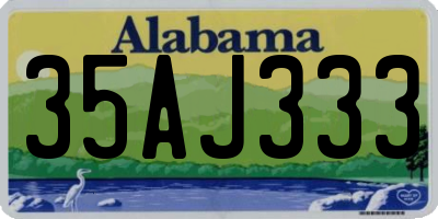 AL license plate 35AJ333