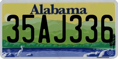 AL license plate 35AJ336