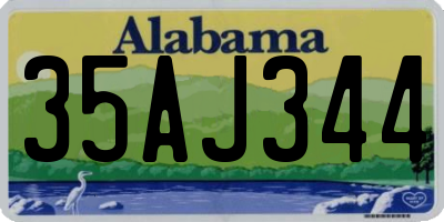 AL license plate 35AJ344