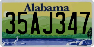 AL license plate 35AJ347