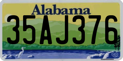 AL license plate 35AJ376