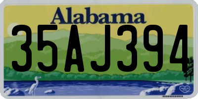 AL license plate 35AJ394