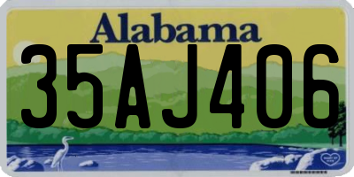 AL license plate 35AJ406
