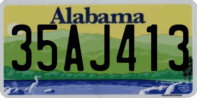 AL license plate 35AJ413