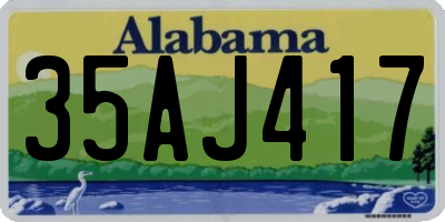 AL license plate 35AJ417