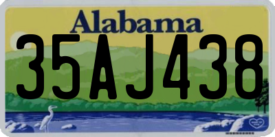 AL license plate 35AJ438