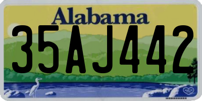 AL license plate 35AJ442