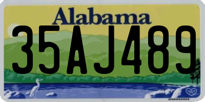 AL license plate 35AJ489