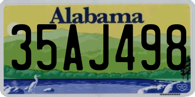 AL license plate 35AJ498