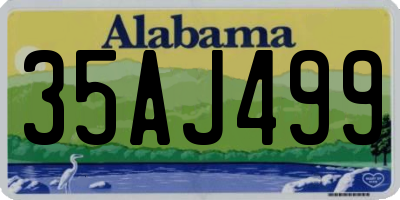 AL license plate 35AJ499