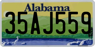 AL license plate 35AJ559