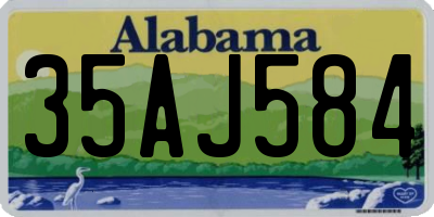 AL license plate 35AJ584