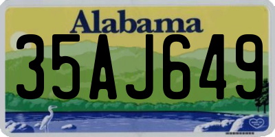 AL license plate 35AJ649