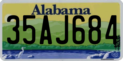 AL license plate 35AJ684