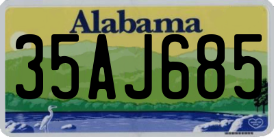 AL license plate 35AJ685