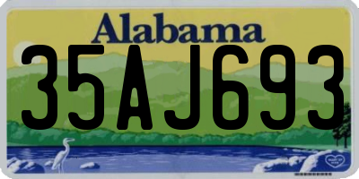 AL license plate 35AJ693