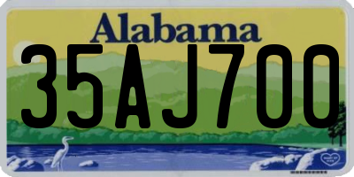 AL license plate 35AJ700