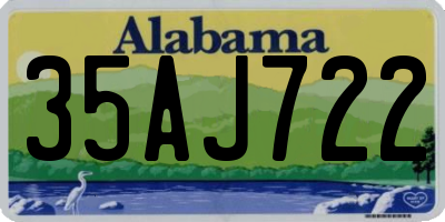 AL license plate 35AJ722