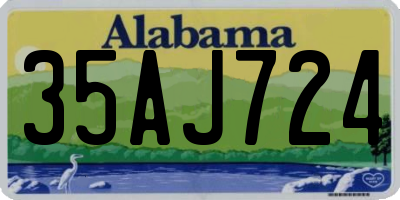 AL license plate 35AJ724
